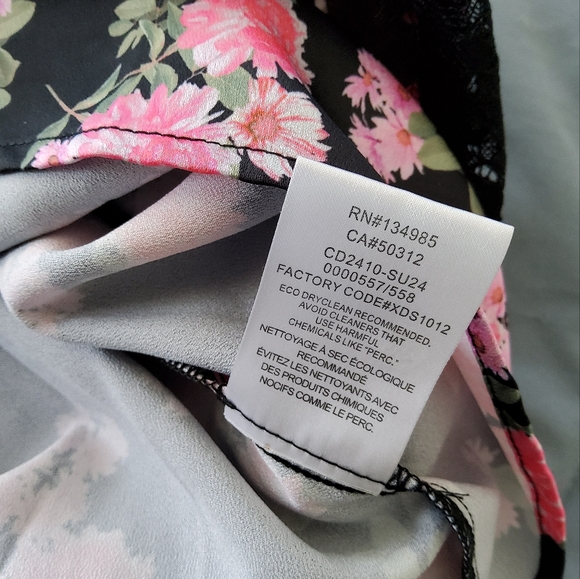 🍋For Love and Lemons Rosalyn Black Floral Maxi Dress - Picture 9 of 16